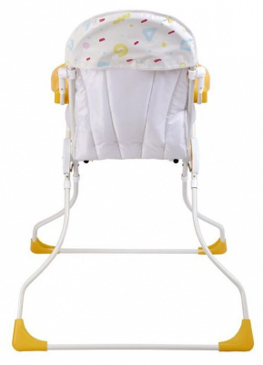 Стул для кормления Polini Kids Малышарики Солнечный день, белый. Фото