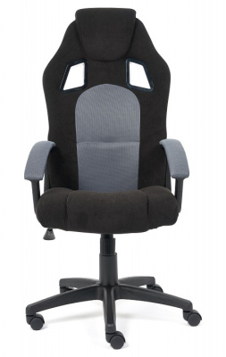 Кресло DRIVER флок/ткань, черный/серый, 35/TW-12 фото Кресло DRIVER флок/ткань, черный/серый, 35/TW-12. Фото №2
