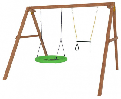 Качели детские Р911-26, коричневый. Фото