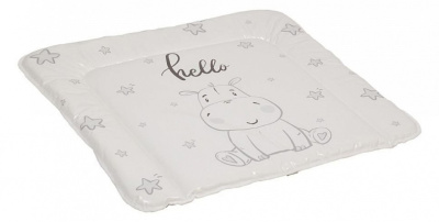 Матрас пеленальный Polini kids Бегемотик, серый. Фото