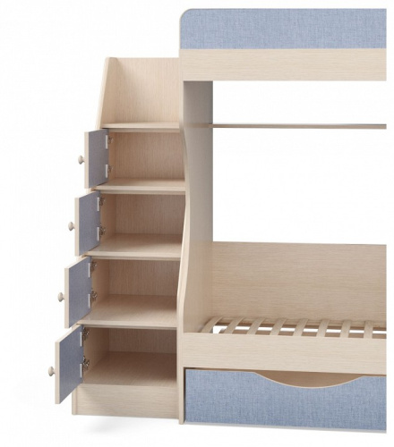 Кровать двухъярусная Р443 Капризун 6, голубой. Фото №6