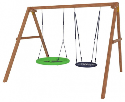 Качели детские Р911-22, коричневый. Фото №3