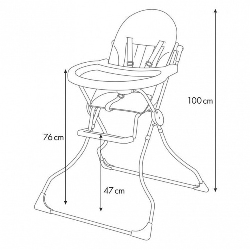 Стул для кормления Polini Kids 152, белый. Фото №10