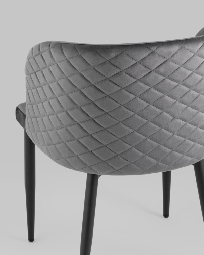 Стул Оскар велюр серый фото Стул Оскар велюр серый. Фото №8