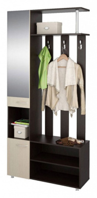 Бруно СТЛ.317.01 Прихожая Венге/Дуб молочный фото Бруно СТЛ.317.01 Прихожая Венге/Дуб молочный. Фото №2