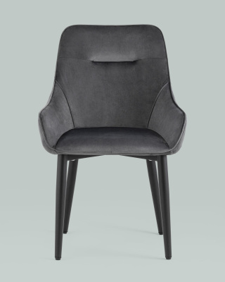 Стул Диана велюр серый. Фото