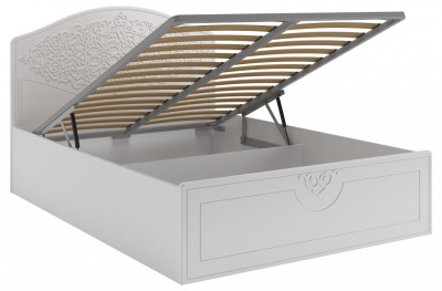 кровать 2000*1400 Ассоль АС-60 (с ламелями и п/м) белое дерево. Фото