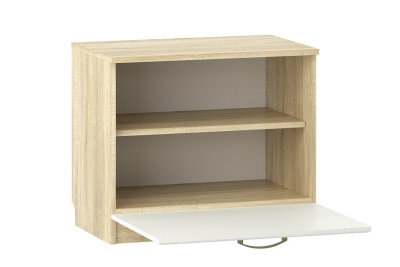 Тумба для обуви Оливия НМ 040.47  Белое дерево, Дуб Сонома. Фото