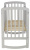 Кроватка Polini Kids Simple 304, серый фото Кроватка Polini Kids Simple 304, серый. Фото №4