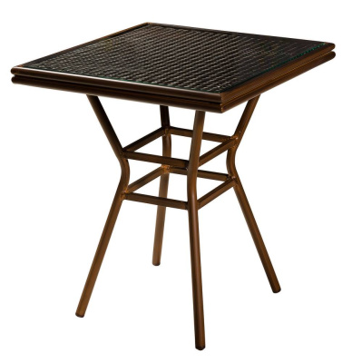 Стол складной чемодан пластиковый Кейт 180 коричневый. Фото