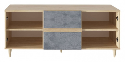 Киото СТЛ.339.03 Тумба под ТV Дуб небраска/Бетон тёмный фото Киото СТЛ.339.03 Тумба под ТV Дуб небраска/Бетон тёмный. Фото №2