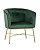 Кресло Шале велюр зеленый
