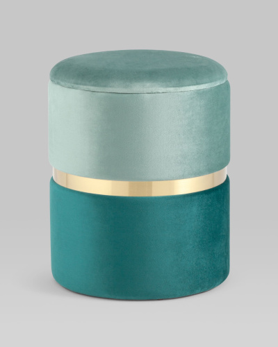 Пуф Кэрри с ящиком велюр бирюзовый. Фото №3