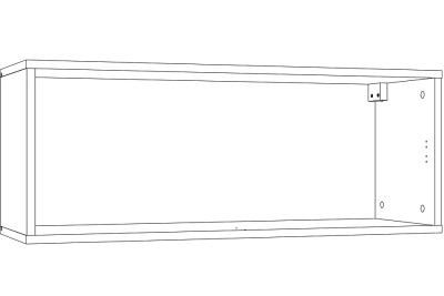 НМ 014.21-01 Шкаф навесной Urban (открывание вверх), Бетон Пайн темный, Ясень Анкор темный. Фото