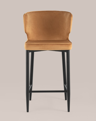 Стул полубарный Матео велюр терракотовый фото Стул полубарный Матео велюр терракотовый. Фото №5