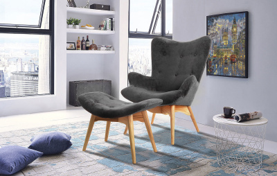 Банкетка DC-917F графит фото Банкетка DC-917F графит. Фото №3