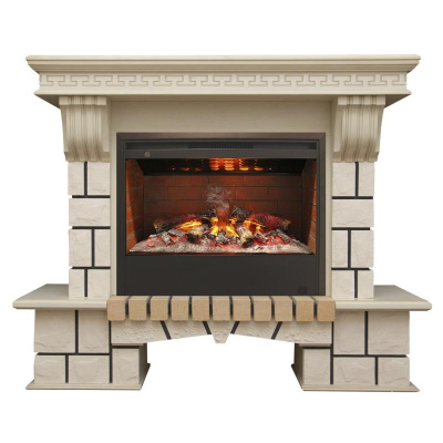 Каминокомплект RealFlame Stone New 26 WT с Helios 26 3D фото Каминокомплект RealFlame Stone New 26 WT с Helios 26 3D. Фото №2