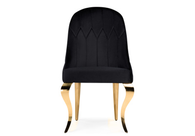 Стул на металлокаркасе Gustav black / gold фото Стул на металлокаркасе Gustav black / gold. Фото №2