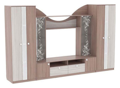 Гармония Шкаф 2-створчатый ясень шимо темный/ясень шимоСветлый фото Гармония Шкаф 2-створчатый ясень шимо темный/ясень шимоСветлый. Фото №2