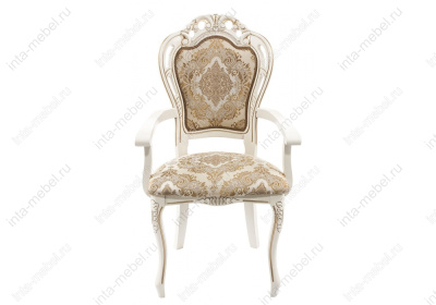 Стул деревянный Bronte молочный / патина. Фото