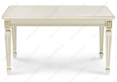 Стол деревянный Шанталь слоновая кость / золото. Фото