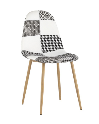 Стул Валенсия пэчворк черно-белый. Фото №2