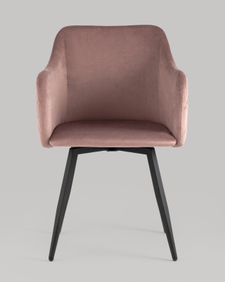 Стул Ника вращающийся велюр пыльно-розовый. Фото