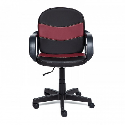 Компьютерное кресло BAGGI кож/зам, черный/бордо, 36-6/36-7  id -. Фото