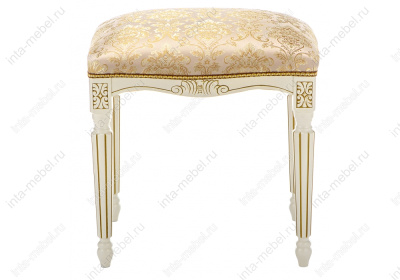 Стул деревянный Беттино патина золото / бежевый. Фото