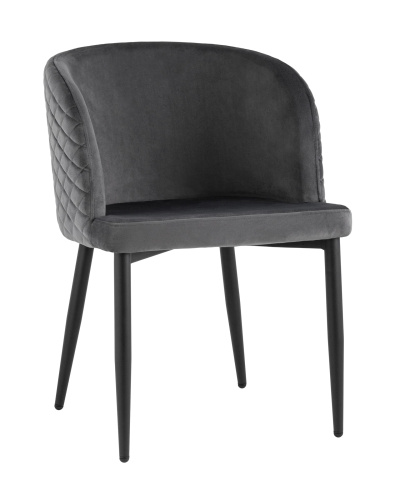 Стул Оскар велюр серый фото Стул Оскар велюр серый. Фото №2