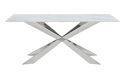 Стол T088 (180) камень белый матовый Calacata фото Стол T088 (180) камень белый матовый Calacata. Фото №5