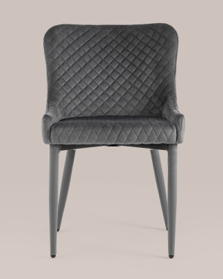 Стул Ститч серый ножки велюр фото Стул Ститч серый ножки велюр. Фото №5