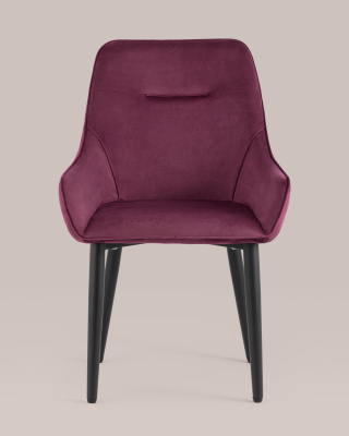 Стул Диана велюр бордовый. Фото