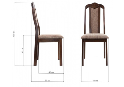 Стул деревянный Aron Soft dirty oak / beige. Фото №2